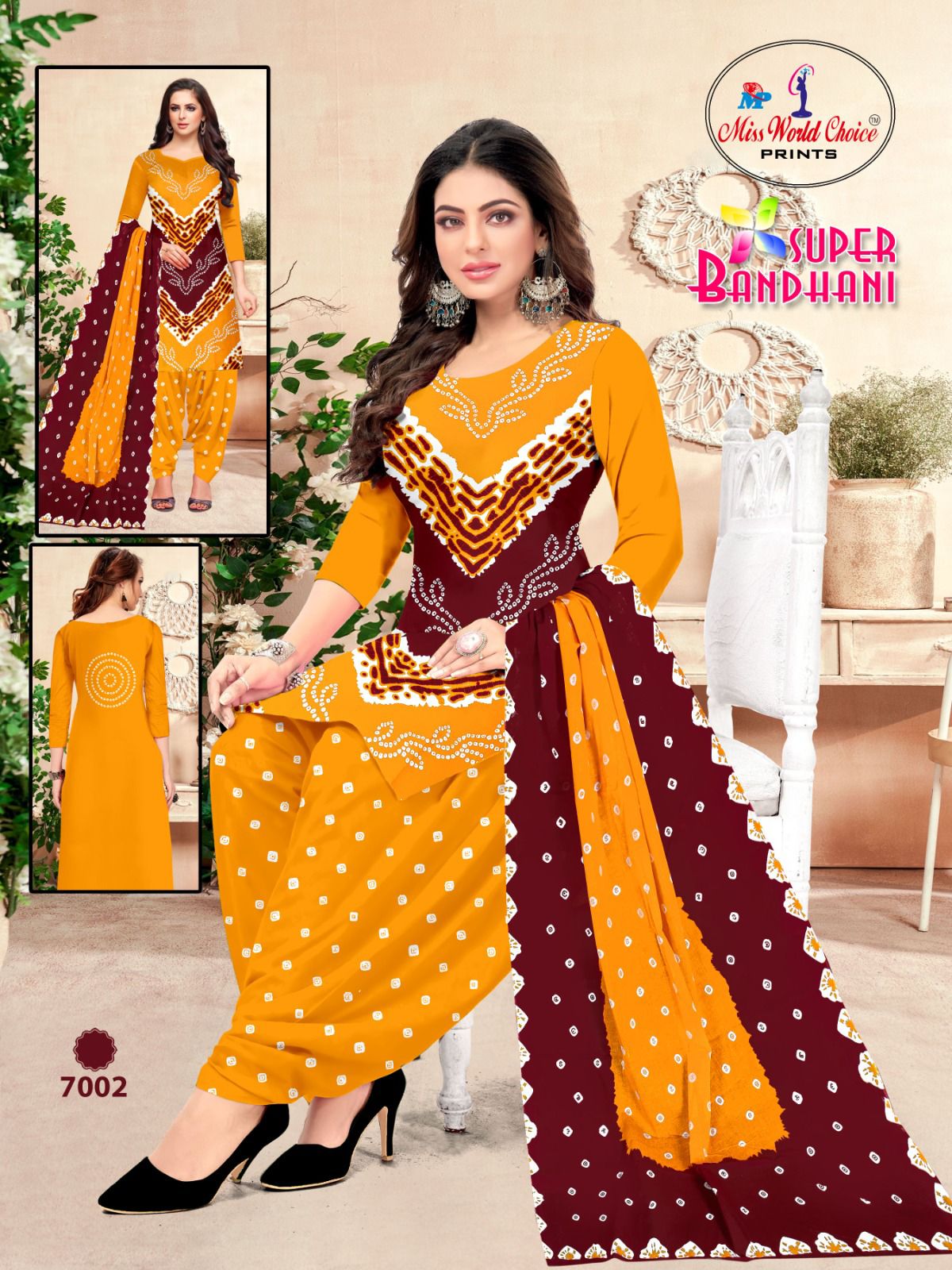 Super Bandhani Vol 7 By Miss World Printed Cotton Dress Material Wholesale Price In Surat